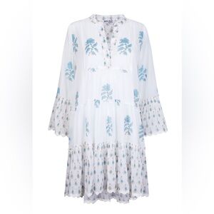 Juliet Dunn Floral-Print Cotton Mini Dress Size 3        (8/10)